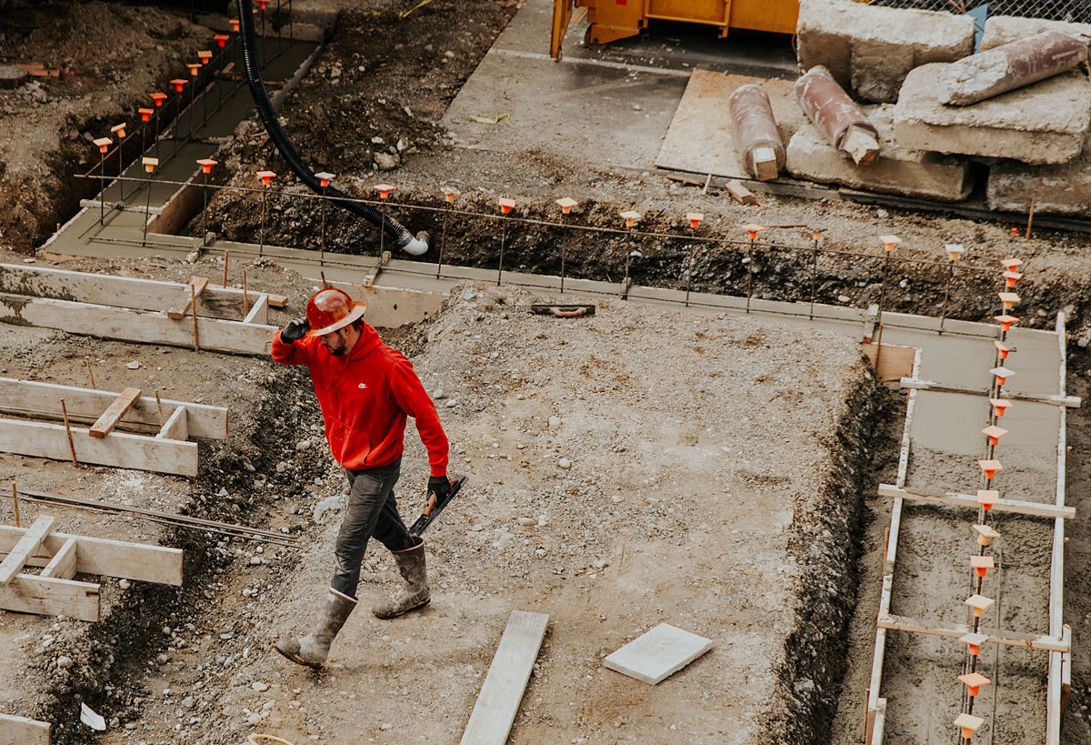 plumbing works in construction