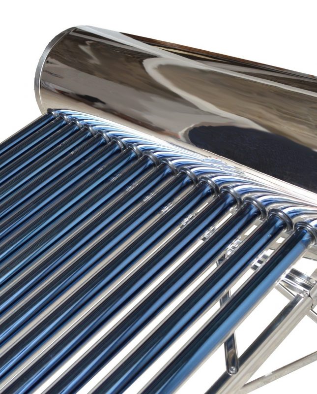 solar water heater operating at night