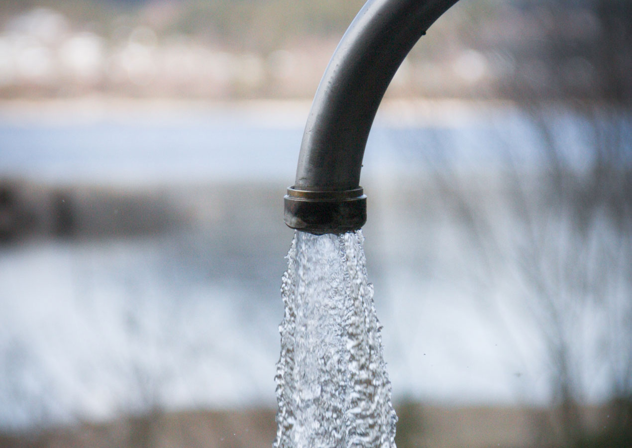 Water coming deals out of tap